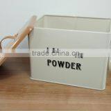 Household Large Capacity Metal Laundry Powder Box Tin Storage Container thumbnail-2