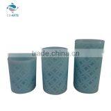 Battery Charge Blue Carving Flameless Birthday Led Candle Light thumbnail-1