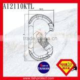 25KN Twist Lock O Type Mountain Climbing Carabiner Made Of Aluminum thumbnail-2