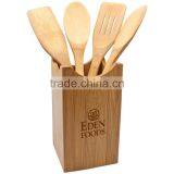 Hot Sale Bamboo Kitchen Utensils With Holder thumbnail-1