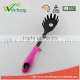 WCJ321F Premium Nylon Utensils SPAGETTI SERVER Pasta Fork Cooking Utensil Gadgets Set With Storage Stand (Multi-color) thumbnail-1