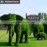 Artificial Milan Grass Topiary Swan Plant Statue Animal for Garden Decoration thumbnail-3
