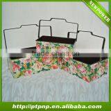 BSCI! Rose Designed European Style Small Indoor Iron French Flower Pots Rectangular for Garden Decor Wholesale thumbnail-1