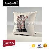 Creative Dog Digital Printed Linen Throw Cover Sofa Pillow Case Cover thumbnail-6