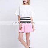 New Fashionable High Quality Comfortable With Stripe Split Ladies Linen Fabric Blouse thumbnail-3