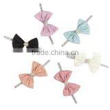 Cheap Custom Design Cute Lace Bow Headband Haic Clips Fabric Kids Hair Baby Headband for Child thumbnail-6