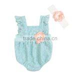 Fashion Design 100% High Quailty Floral Lace Baby Romper Baby Clothes Lace Outfit
