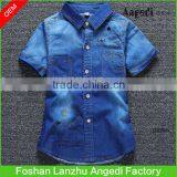 Children Clothing OEM Boy's Denim Shirt High Quality Summer Fashion Baby Boy's Cowboy Shirts thumbnail-1