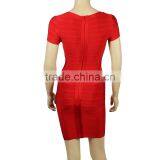 Black/Red/Black Cap Sleeve 2014 Sexy Mini Bodycon Women Rayon HL Bandage Dress Party Dress thumbnail-6