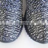 EVA Insole Black and White Mesh Men Sport Shoes thumbnail-4