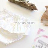 Top Quality Cotton Shorts Plain White Kids Underwear Infant Baby Bloomer thumbnail-2