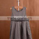Wholesale Summer Baby Girl Cotton Dresses Infant Polka Dot Design Girls Party Dress With Lace Bottom thumbnail-3