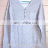 Truworth Man Y Neck Shape With Button Jumper Men's Wool Sweater High Fashion Quality thumbnail-3