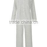 Heart Printed Zip up Plus Size Adult Onesie Pajamas thumbnail-2