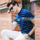 Blue T Shirt Polo Shirt Designs For Men With Custome Logo thumbnail-2