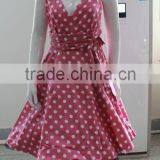 Walson Rockabilly Tea Shirt Dress Polka Dot 50s Retro Plus thumbnail-2