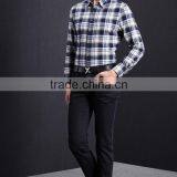 Wholesale Cotton Long Sleeve Plaid Casual Men Shirts Men Clothes thumbnail-2
