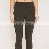 China Hot Sale Crisscross Capri Leggings Saxi Girl Cotton Yoga Pants thumbnail-6