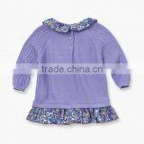 Latest Design Hand Knitted Lace New Born Baby Sweater Cardigan thumbnail-5