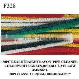 F328 50PC REAL STRAIGHT RAYON COTTON PIPE CLEANER Chenille Stems SET thumbnail-1