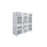 Stainless Steel 6 Door Commercial Refrigerator Freezer Energy Efficient thumbnail-1