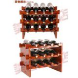 wooden wine rack