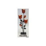 Metal Rose Candle Stand(metal candle holder, metal decoration)