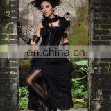 Gothic Steampunk Laces and Frills Layered High Low Skirt thumbnail-6