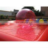inflatable red water ball and inflatable swimming pool