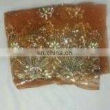 Hand Made Indian French Lace With Beaded and Stone 2015 Fashion D.No.1 thumbnail-4
