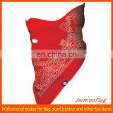 Red Cheap Printed Triangle Dog Bandana thumbnail-1