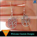 Handmade Fashion Silver Tree of Life Drop Earring for Her