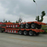 Good Price 3 Axle Wide Load Low Bed Trailer for Oversize Machinery Haulage Low Loader Trailer thumbnail-3