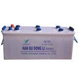 N150 MF lead acid auto starter car battery 6-QW-150 middle bus battery middle truck battery 12v 150ah storage batteries