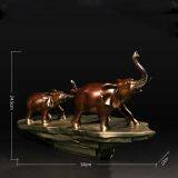 Bronze Elephant Family Statue Including Mother and Calf Elephant Sculpture thumbnail-4