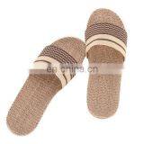 Natural Womens Unisex Linen Bottom Sea Beach Wear Home House Flip Flop Slim Anti-Skid Sandal thumbnail-6