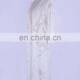 Оптовая белая кружевавая пляжная одежда для женщин - пляжная плащ thumbnail-3