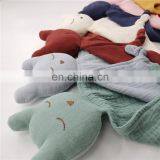 Sleep Bear Muslin Organic Cotton Baby Comforter Blanket Baby Toy thumbnail-2