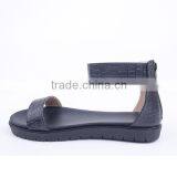 Happy Feet Low Price Wholesale Ladies Platform Zipper up Annulus Ankle Sandals thumbnail-4