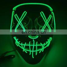 Wholesale Joker LED Light Up Adult Party Mask Halloween Decoration Neon Party Masks Dress Cosplay Custom Masks thumbnail-2