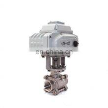 CTB-010 100NM Motorized Ball Butterfly Valve AC380V AC220V DC24V DC12V for Industrial Irrigation Treatment thumbnail-3