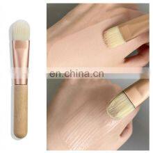 Mask Brushes Long Wooden Handle Facial Mask Brush SmallWooden Handle Soft Mask Brush Customized Logo thumbnail-3