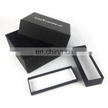 Custom Logo Printing Black Drawer Paper Box Muti Layers Hair Extension Packaging