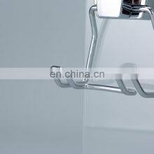 Powerful Vacuum Suction Cup Double Hooks Holder for Towel Robe and Loofah-Steel Double Hook for Bathroom and Kitchen Chrome thumbnail-5