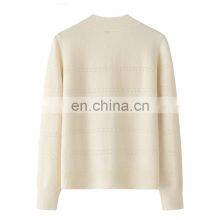 Erdos High Quality 100% Cashmere Cardigan for Women Elegant Winter V-Neck Sweater With Button Decoration Custom Logo on Front thumbnail-2