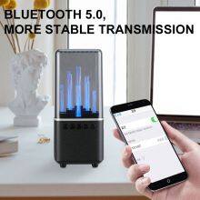 2023 Latest 8 Modes Colorful RGB LED Light Wireless TWS Speaker Couplet Portable Outdoor Bluetooth 15 Meter Hands-free Speaker thumbnail-5