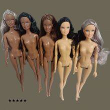 11.5 Inch Long Curly Hair American African Doll Toys Model thumbnail-3