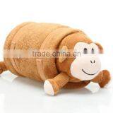 Monkey Blanket/stuffed Monkey With Blanket/animal Blankets/kids Monkey Blankets thumbnail-1