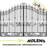 Customized Wrought Iron Gates for Villa From China Factory/ornamental Iron House/driveway Gate