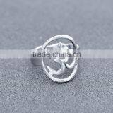 2016 Lucky Number Stainless Steel Men Boys Silver Cool Ring thumbnail-2